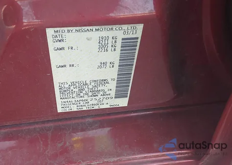 2013 Nissan Altima 2.5/S/Sv/Sl from USA, damaged, VIN 1N4AL3AP6DC252709